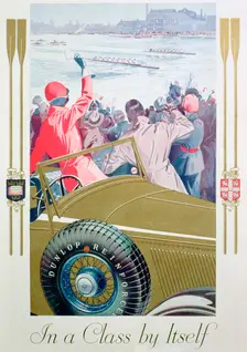 Advert for Dunlop tyres, 1932