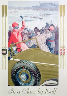 Advert for Dunlop tyres, 1932