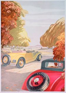 Advert for Dunlop tyres, 1934