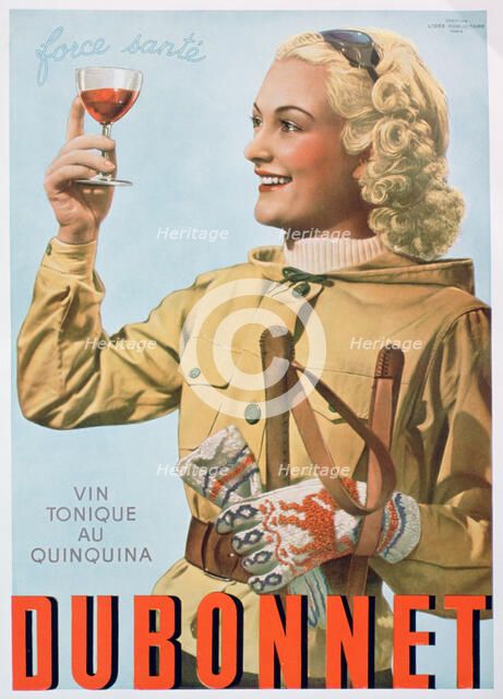 Advert for Dubonnet tonic wine, 1938. Artist: Unknown