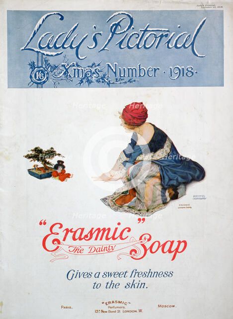 Advert for 'Erasmic' soap, 1918. Artist: Unknown