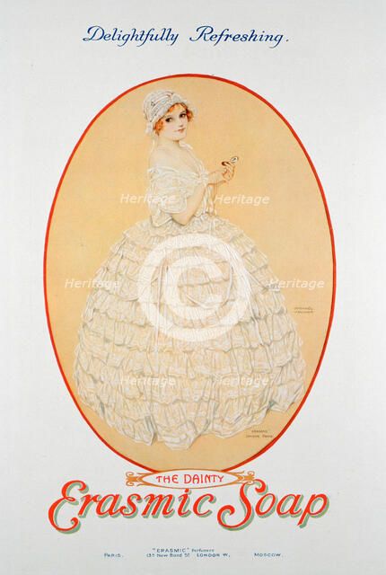 Advert for Erasmic soap, 1920. Artist: Unknown