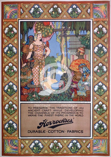 Advert for Horrockses' fabrics, 1920. Artist: Unknown