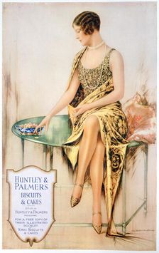 Advert for Huntley and Palmers biscuits, 1929