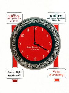 Advert for John Kidd's & Co. Ltd Inks 1917