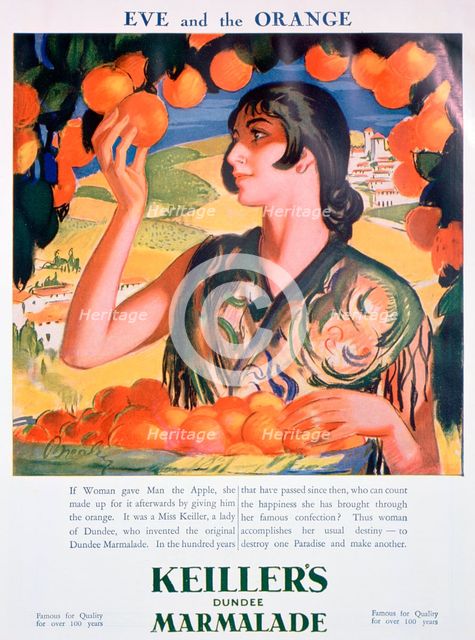 Advert for Keiller's Dundee Marmalade, 1927. Artist: Unknown