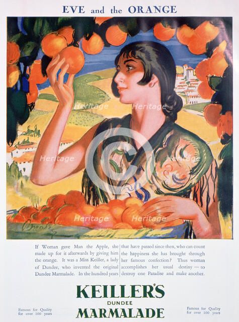 Advert for Keiller's Dundee Marmalade, 1927. Artist: Unknown