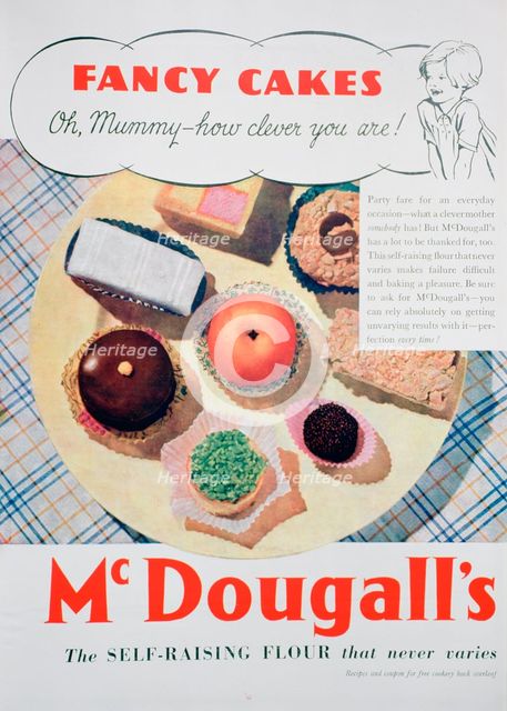Advert for McDougall's flour, 1935. Artist: Unknown
