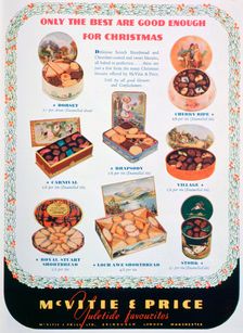 Advert for McVitie and Price biscuits, 1938