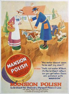 Advert for Mansion antiseptic floor polish, 1933