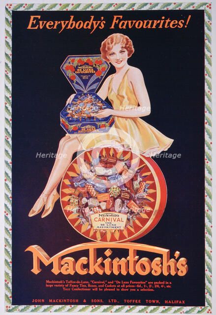 Advert for Mackintosh's toffee, 1932. Artist: Unknown
