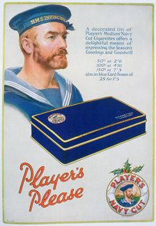 Advert for Player's Navy Cut cigarettes, 1928