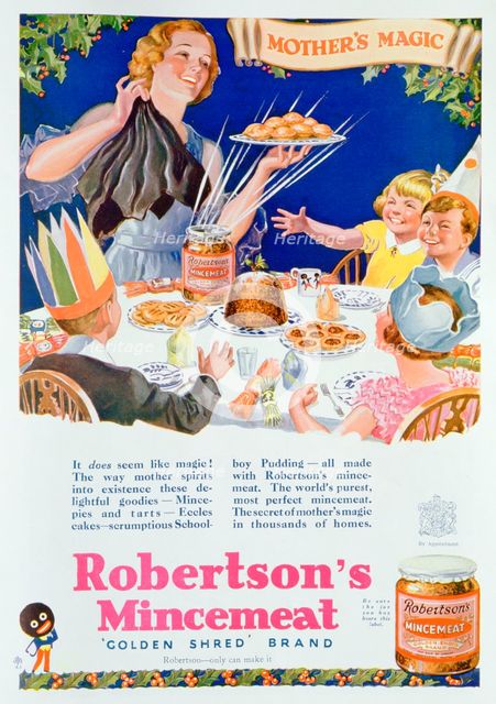 Advert for Robertson's Mincemeat, 1933. Artist: Unknown
