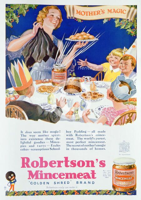Advert for Robertson's Mincemeat, 1933. Artist: Unknown
