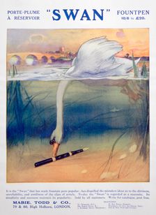 Advert for Swan fountain pens, c1906