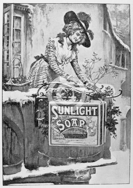 Advert for Sunlight soap, 1903. Artist: Unknown