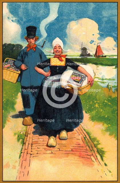 Advert for Sunlight Soap, c1900s. Artist: Unknown