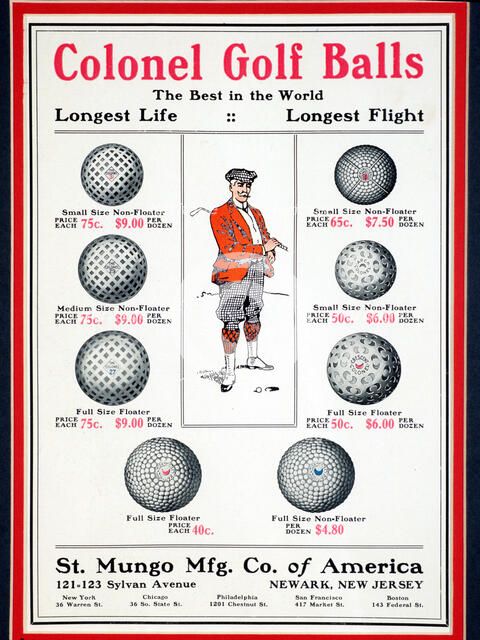 Advertisement for Colonel Golf Balls, 1910. Artist: Unknown