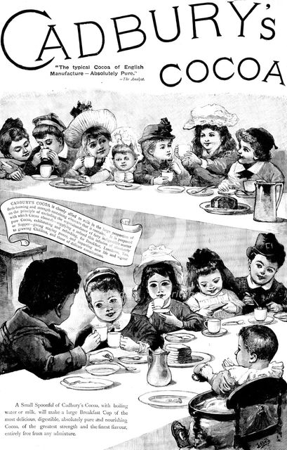 Advertisement for Cadbury's Cocoa, 1895. Creator: Unknown.