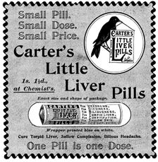 Advertisement for Carter's Little Liver Pills, 1895. Creator: Unknown