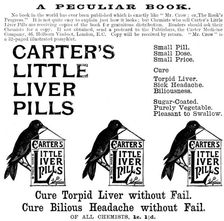 Advertisement for Carter's Little Liver Pills, 1895. Creator: Unknown