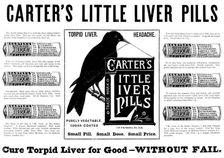 Advertisement for Carter's Little Liver Pills, 1895. Creator: Unknown