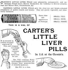 Advertisement for Carter's Little Liver Pills, 1895. Creator: Unknown