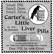Advertisement for Carter's Little Liver Pills, 1895. Creator: Unknown