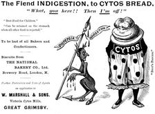 Advertisement for Cytos Bread, 1895. Creator: Unknown