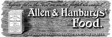 Advertisement for Allen & Hanbury's Food, 1898. Creator: Unknown