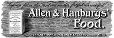 Advertisement for Allen & Hanbury's Food, 1898. Creator: Unknown