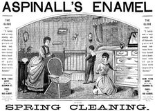 Advertisement for Aspinall’s Enamel, 1890. Creator: Unknown