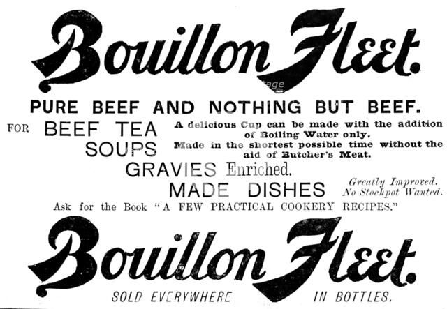 Advertisement for Bouillon Fleet, 1890. Creator: Unknown.