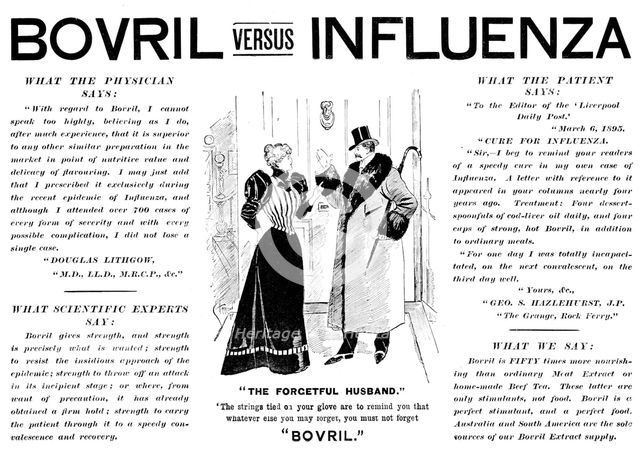 Advertisement for Bovril, 1895. Creator: Unknown.