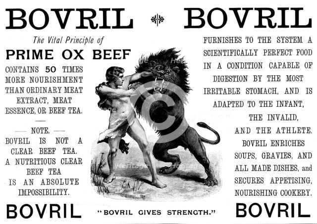 Advertisement for Bovril, 1895. Creator: Unknown.