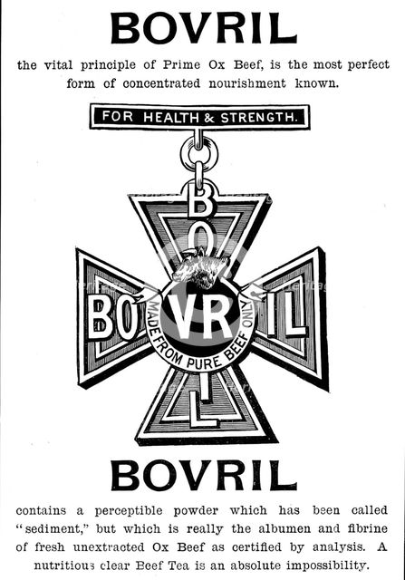 Advertisement for Bovril, 1895. Creator: Unknown.
