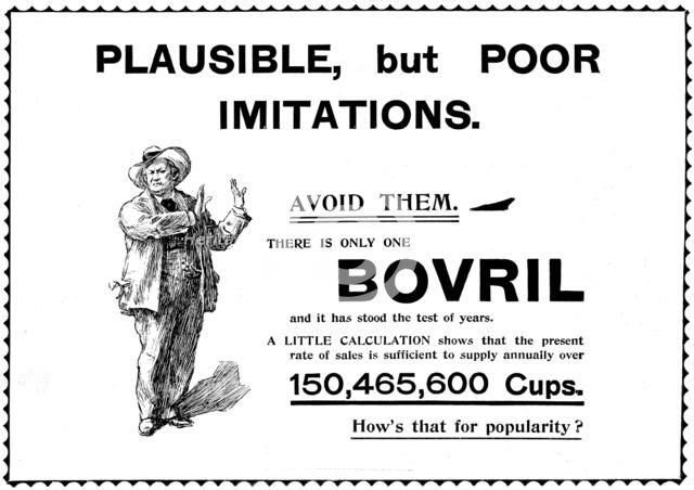 Advertisement for Bovril, 1898. Creator: Unknown.
