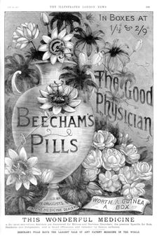 Advertisement for Beecham's Pills, 1887