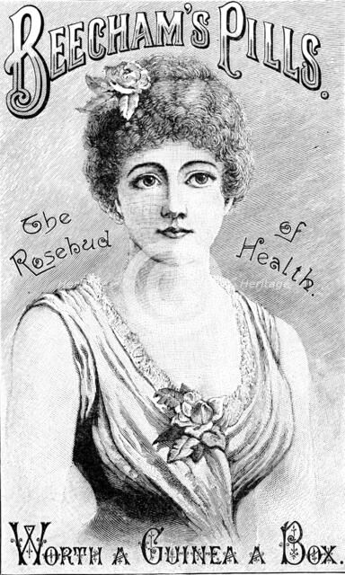 Advertisement for Beecham’s Pills, 1890. Creator: Unknown.