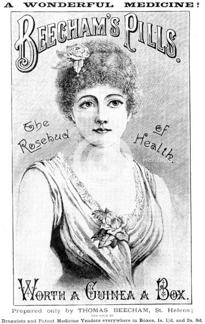 Advertisement for Beecham’s Pills, 1890. Creator: Unknown.