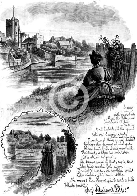 Advertisement for Beecham’s Pills, 1890. Creator: Unknown.