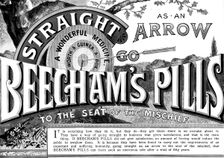 Advertisement for Beecham's Pills, 1895. Creator: Unknown