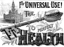 Advertisement for Beecham's Pills - the Key to Perfect Health, 1895. Creator: Unknown