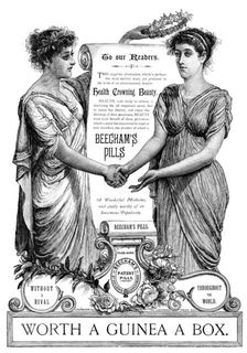 Advertisement for Beecham’s Pills, 1890. Creator: Leadenhall Press