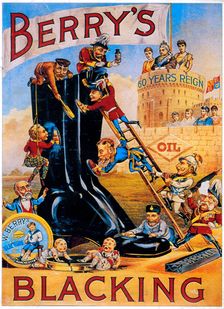 Advertisement for Berry's boot polish, 1887