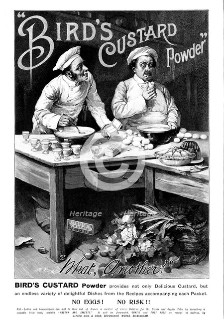Advertisement for Bird's Custard Powder, 1895. Creator: Unknown.