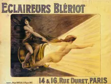 Advertisement for Bleriot headlamps, c1905. Artist: Philippe Chapellier