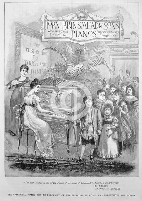Advertisement for Brinsmead pianos, 1899 Artist: Unknown