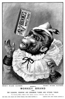 Advertisement for Brooke's Monkey Brand Soap, 1895. Creator: Unknown