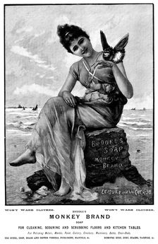 Advertisement for Brooke's Soap, 1895. Creator: Unknown